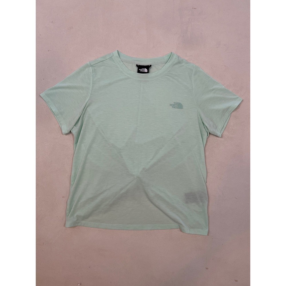 The North Face Womens Mint Green Twist Back Short Sleeve T-Shirt Size S